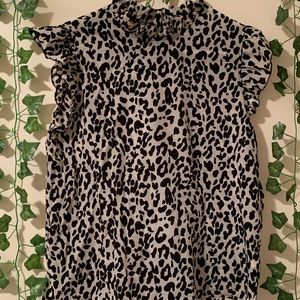 Loft Animal print blouse